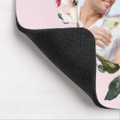 Blumenburgundy Pink Wreath Foto Mousepad (Ecke)