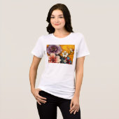 Blumenburst Tri-Blend Shirt (Vorderseite voll)