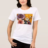 Blumenburst Tri-Blend Shirt (Vorderseite)