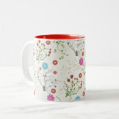 Blumenc$zwei-ton Tasse (Vorderseite Links)
