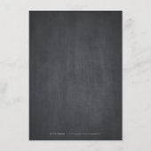 Blumenchalkboard rustikale Hochzeitsunterkünfte Begleitkarte (Rückseite)