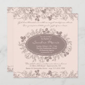 Blumencharme-Einladung Einladung (Vorne/Hinten)