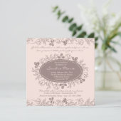 Blumencharme-Einladung Einladung (Stehend Vorderseite)