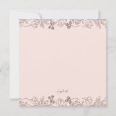 Blumencharme-Einladung Einladung (Rückseite)