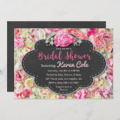 Blumenchic Bridal Bridal Dusche Einladung (Vorne/Hinten)