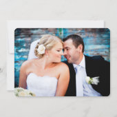 Blumenchic Foto Dankeschön-Karte / Champagner Dankeskarte (Rückseite)