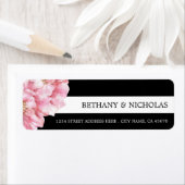 Blumenchic Wedding Rücksendeadressen-Aufkleber (Insitu)