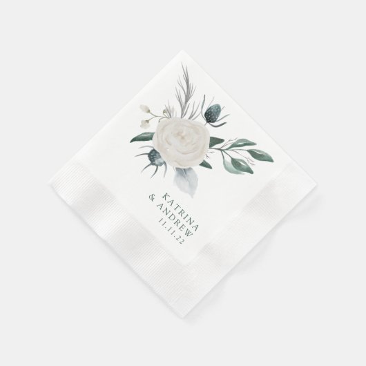 Blumencocktail Napkins Serviette (Ecke)