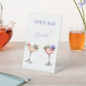 Blumencocktail Open Bar Sockelschild (In SItu)