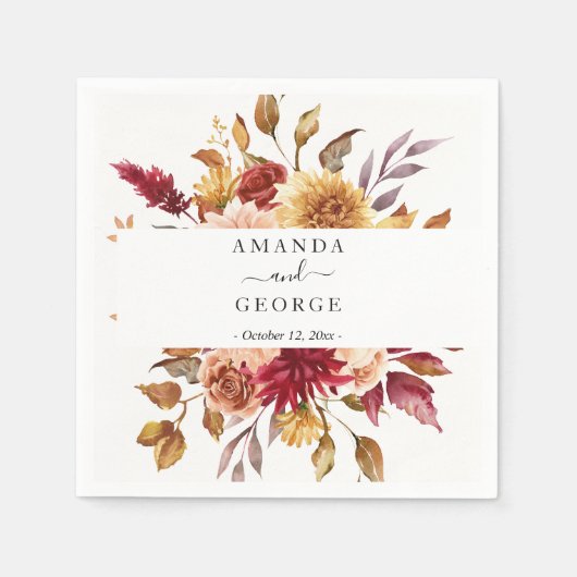 Blumencocktails Serviette (Vorderseite)