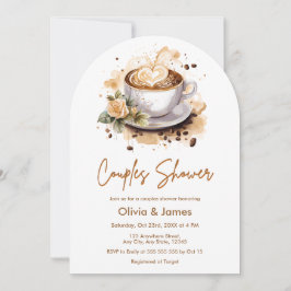 Blumencoffee Hochzeitscouches Brautparty Einladung