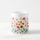 Blumencoffee Tasse - Farbenfrohe Blume Keramik Cup (Mittel)