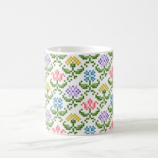 Blumencoffee Tasse "Needlepoint" (Mittel)