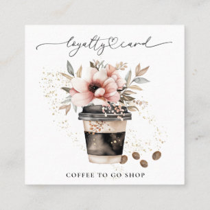 *~* Blumencoffee To Go Espresso QR Belohnungen Treuekarte