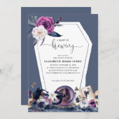 Blumencoffin Baby ist Braudusche Einladung (Vorne/Hinten)