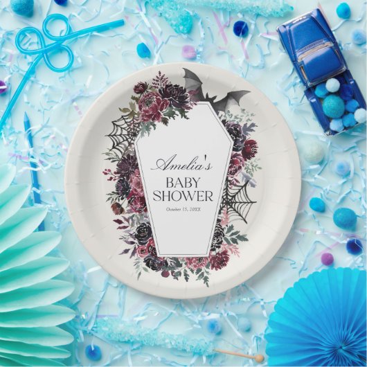 Blumencoffin Halloween-Kinderdusche Pappteller (Party)