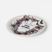 Blumencoffin Halloween-Kinderdusche Pappteller (Schrägansicht)