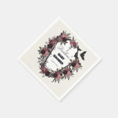 Blumencoffin Halloween-Kinderdusche Serviette (Ecke)