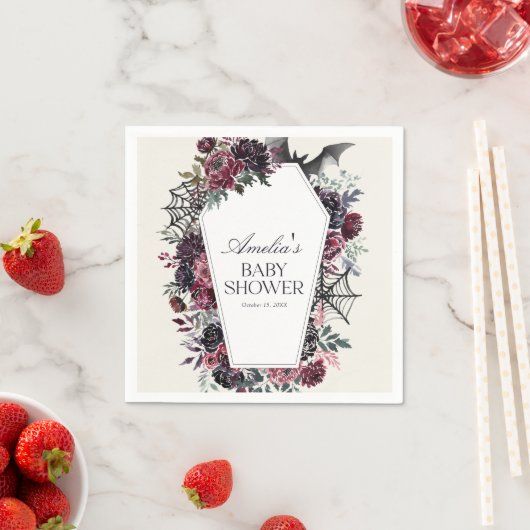 Blumencoffin Halloween-Kinderdusche Serviette (Beispiel)