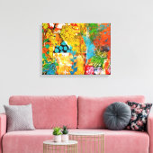 BlumenCollage 1974 Canvas Print Leinwanddruck (Insitu (Wohnzimmer))