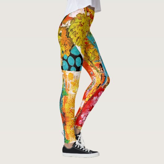 BlumenCollage 1974 Leggings (Rechts)