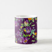 BlumenCollage, nahtlose Muster, abstrakte Digitalf Kaffeetasse (Mittel)