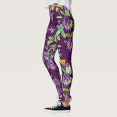 BlumenCollage, nahtlose Muster, abstrakte Digitalf Leggings (Links)