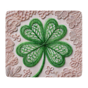 Blumencoquette Kleeblatt St Patrick's Day Schneidebrett