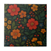 Blumencotgore Dunkle Whimsikantik Fliese (Vorderseite)
