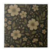 Blumencotgore Dunkle Whimsikantik Fliese (Vorderseite)
