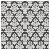 BlumenDamast auf schwarzem Stoff 2 (Muster)