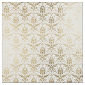 Blumendamast der eleganten weißen Imitatgoldantike Stoff (Muster)