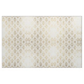 Blumendamast der eleganten weißen Imitatgoldantike Stoff (Fat Quarter (45,7 x 55,9 cm))