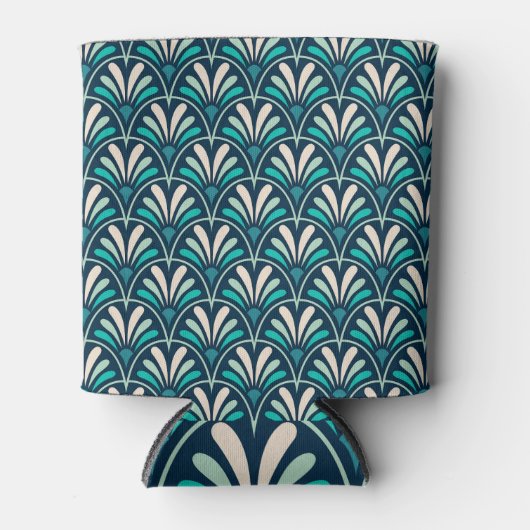 BlumenDamast: Eleganter Jugendstil. Dosenkühler (Vorderseite)