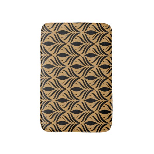 BlumenDamast: Eleganter Vintager Stil Badematte (Vorderseite Vertikal)