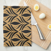 BlumenDamast: Eleganter Vintager Stil Geschirrtuch (Viertel Falte)