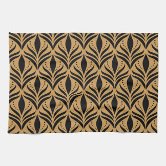 BlumenDamast: Eleganter Vintager Stil Geschirrtuch