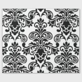 Blumendamast gemustert geschenkpapier (Flach)