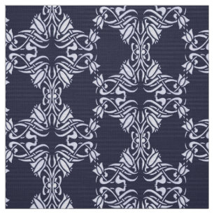 Blumendamastmuster Stoff