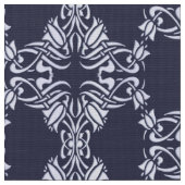 Blumendamastmuster Stoff (Nahaufnahme)