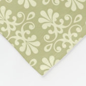 Blumendamasttapete Fleecedecke (Ecke)