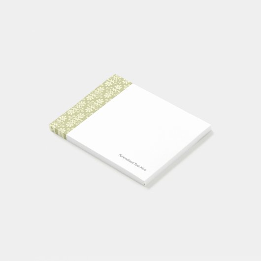 Blumendamasttapete Post-it Klebezettel (angewinkelt)