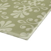 Blumendamasttapete Schneidebrett (Ecke)