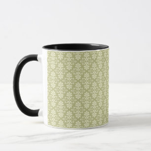 Blumendamasttapete Tasse