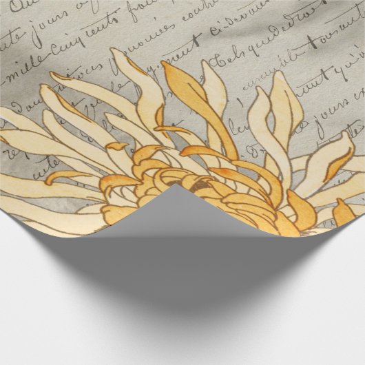 Blumendame Decoupage Poster Geschenkpapier (Ecke)