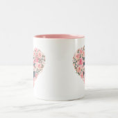 Blumendanke : herzliche Rose Zweifarbige Tasse (Mittel)