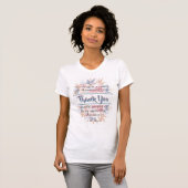 Blumendanke, Zitate White T - Shirt (Vorne ganz)