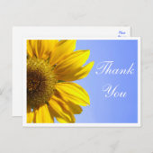 Blumendanken Ihnen Gelbe blühende Blume Postkarte (Vorne/Hinten)