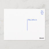 Blumendanken Ihnen Gelbe blühende Blume Postkarte (Rückseite)