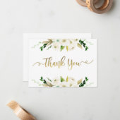 Blumendankkarte, Grün Mitteilungskarte (Vorderseite/Rückseite Beispiel)